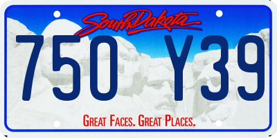 SD license plate 75OY39
