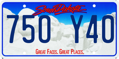 SD license plate 75OY40