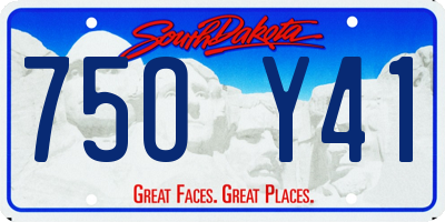 SD license plate 75OY41