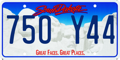 SD license plate 75OY44