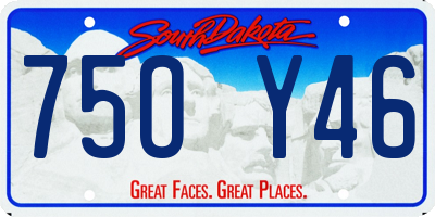 SD license plate 75OY46