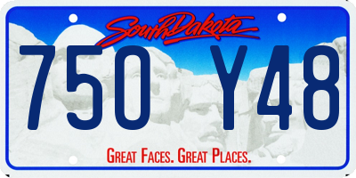 SD license plate 75OY48