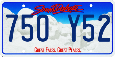 SD license plate 75OY52