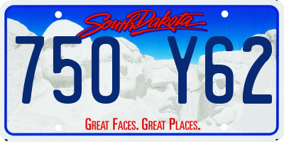 SD license plate 75OY62