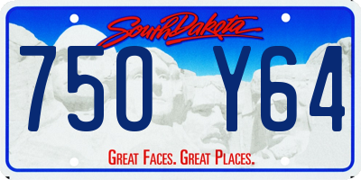 SD license plate 75OY64