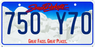 SD license plate 75OY70