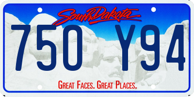 SD license plate 75OY94