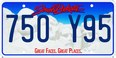 SD license plate 75OY95