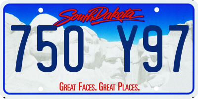SD license plate 75OY97