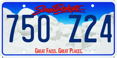 SD license plate 75OZ24