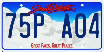SD license plate 75PA04