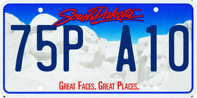 SD license plate 75PA10