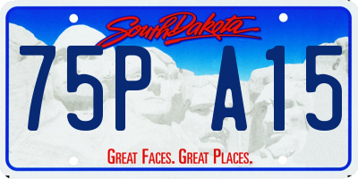 SD license plate 75PA15