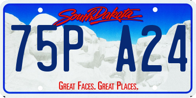 SD license plate 75PA24