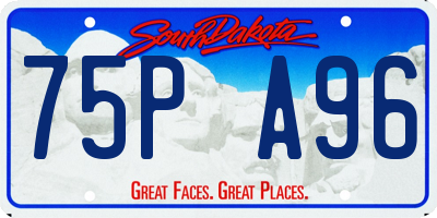 SD license plate 75PA96