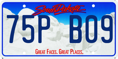 SD license plate 75PB09