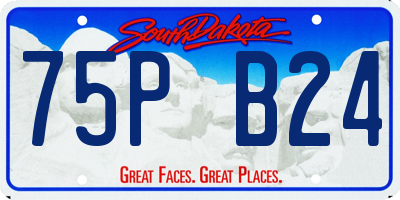 SD license plate 75PB24