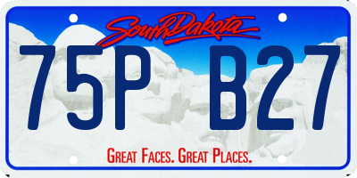 SD license plate 75PB27
