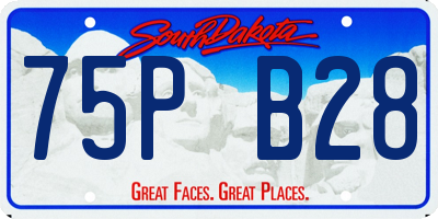 SD license plate 75PB28