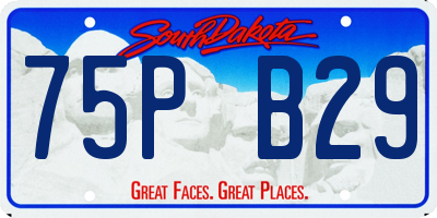 SD license plate 75PB29