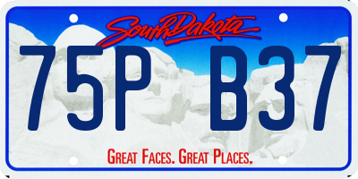 SD license plate 75PB37