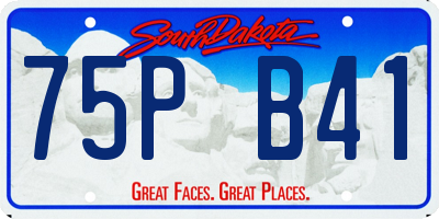 SD license plate 75PB41