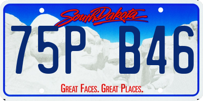 SD license plate 75PB46