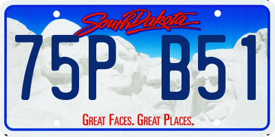 SD license plate 75PB51