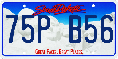 SD license plate 75PB56