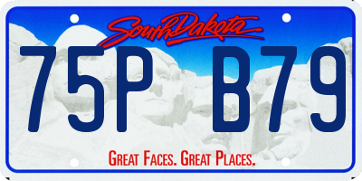SD license plate 75PB79