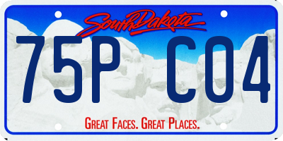 SD license plate 75PC04
