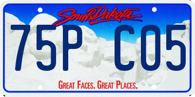 SD license plate 75PC05