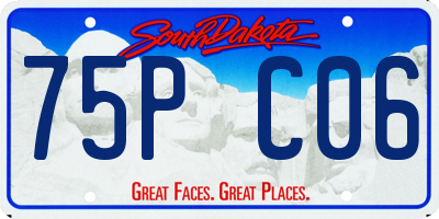 SD license plate 75PC06