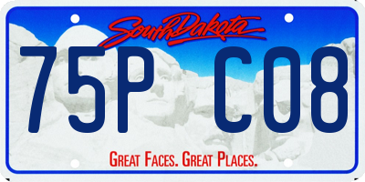 SD license plate 75PC08