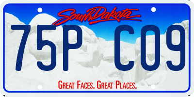 SD license plate 75PC09