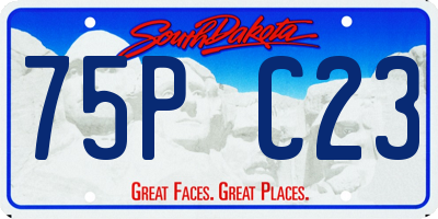 SD license plate 75PC23
