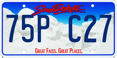 SD license plate 75PC27