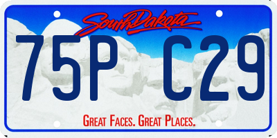 SD license plate 75PC29