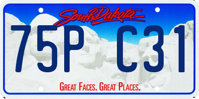 SD license plate 75PC31