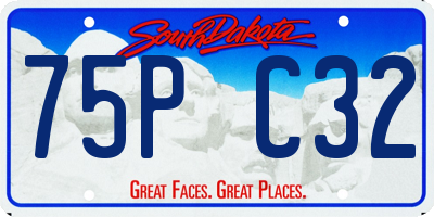 SD license plate 75PC32