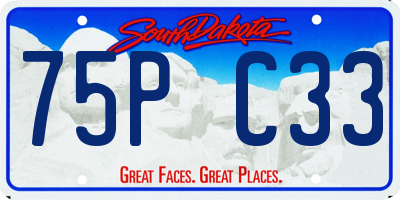SD license plate 75PC33