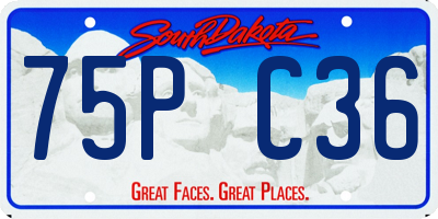 SD license plate 75PC36