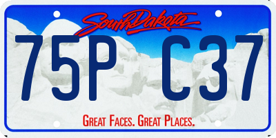 SD license plate 75PC37