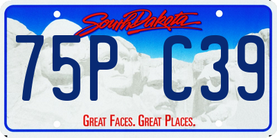 SD license plate 75PC39