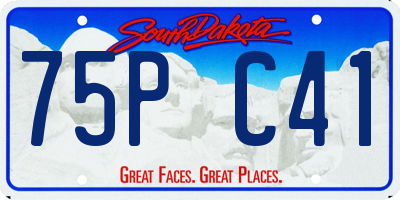 SD license plate 75PC41