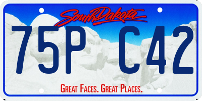 SD license plate 75PC42