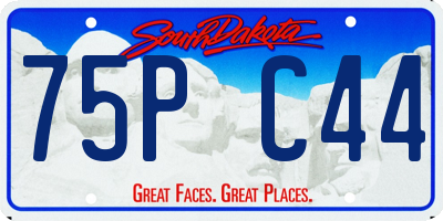 SD license plate 75PC44