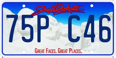 SD license plate 75PC46
