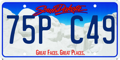 SD license plate 75PC49