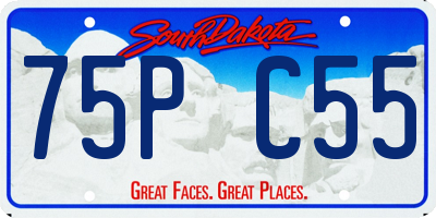 SD license plate 75PC55